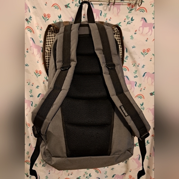 NWOT Steve Madden Grey Utility Unisex Casual School Travel Work Padded Backpack main image 6